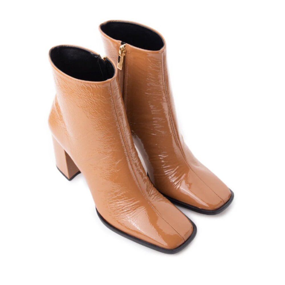L'intervalle - Bally Chestnut Naplack Boot - size 39